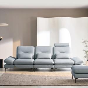 [다우닝]미니언 3.5인 스윙 전체 천연가죽 소파+스툴