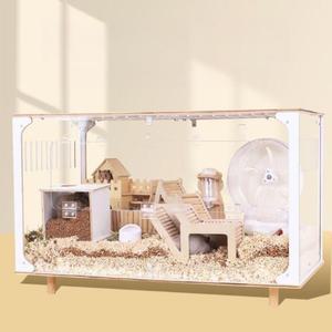 햄스터 케이지 집 아크릴 다람쥐 놀이터 고슴도치 친칠라 투명