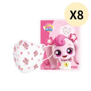 캐치티니핑 KF-AD 유아 마스크 하츄핑 소형XS 40매 X8