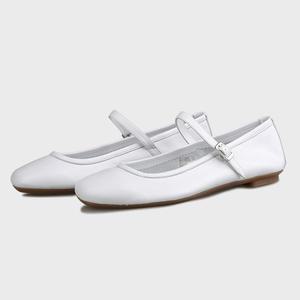 [흐 ][2025 SS] reqins HONOR 메리제인 발레리나 플랫 슈즈 여성 가죽 구두 HO_TT-09756-BLA