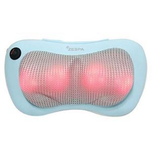제스파 쿠션형 손지압 방식 4개 회전지압롤러 목 어깨 허리 집중관리 전신 안마기_블루