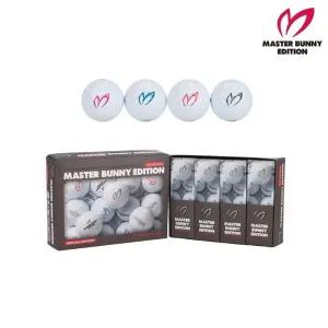 MASTER BUNNY 화이트 1더즌 3피스 골프공 SET