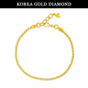 [한국금다이아몬드] 순금 24k 팔찌 여자 금 박스 체인 7.5g