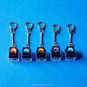 키링 키링 혼자만 5종 캐릭터 LED 택1 키캡 나 레벨업