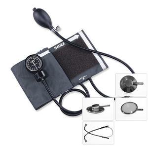 스피리트 수동식 메타 혈압계 CK-110 아네로이드방식 + 일본 산케이 단면 청진기 세트 병원용 실습용