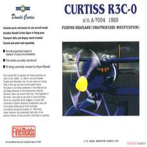 FJ02 1/72 붉은돼지 - 커티스 R3C-0 비공연 수상 전투기-조립킷