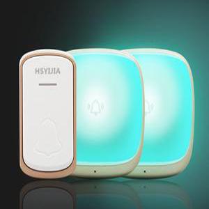 무선 초인종 차임벨 현관 도어벨 LED 사운드 청각 장애인 난청 노인 배터리가없는 가정용