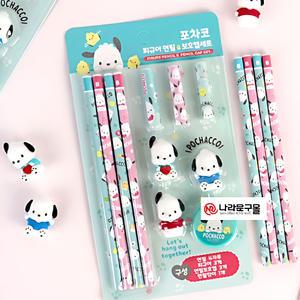 산리오 피규어연필보호캡 세트 포차코