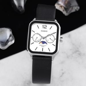 [카시오] MTP-M305L-7A 클래식 빈티지 문페이즈 카플워치 남자 가죽시계 c