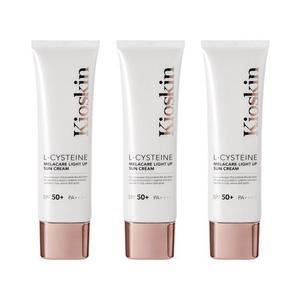 [단독구성] 키오스킨 엘시스테인 멜라케어 라이트 업 선크림 50ml 3개