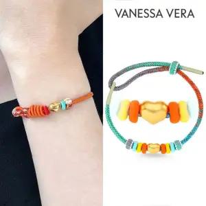 바네사베라 24K 순금 비비드 하트 매듭 팔찌