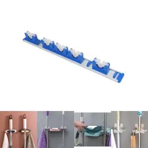 다용도 청소도구걸이 5구 알류미늄 우산 막대 밀대/욕실/화장실/베란다/벽거치대/걸이대/마대/걸레/대걸레