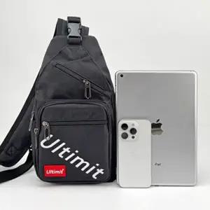 남녀공용 캐주얼 여행용 가벼운 슬링백 여행 힙색 가-WFH3B5Z