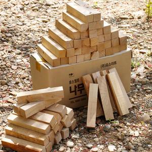 참나무 캠핑장작 미니바장작10kg 불멍 미니화로 난로 바베큐