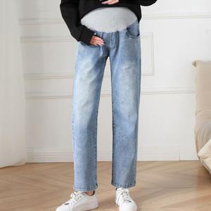 임산부청바지 일자핏 데일리 임부복 봄 가을 빅사이즈 만삭용 4911