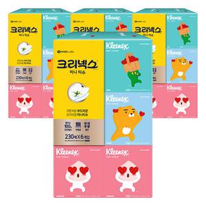 크리넥스 카카오 미니티슈 230매 6입 4개