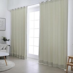 비비드 암막커튼 밀크베이지 1장 나비주름 75x230cm 예쁜커튼 국산커튼 자취커튼 이쁜커튼 아이방커튼