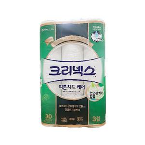 크리넥스 3겹 피톤치드 케어 27m 30롤 X 1팩 화장지 휴지