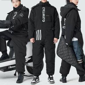 오토바이 방한복 겨울 작업 우주복 캠핑 일체형 롱 낚시 라이더복