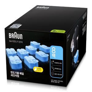 BRAUN 클린 앤 리뉴 리필 카트리지 CCR 8개