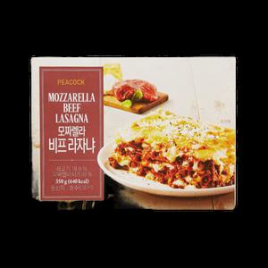 피코크 모짜렐라 비프라자냐 350g 2개 간편식 밀키트 캠핑 요리 저녁