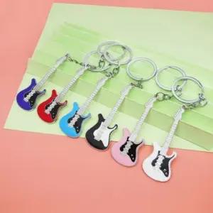 전자기타 베이직 컬러 키링 고리 올데이 키홀더 (WFI09HQ)