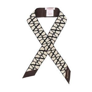 [발렌티노] 5W2E6017 QDN V3D (E6017 QDN V3D) 트왈 이코노그라프 스키니 스키니 실크 스카프