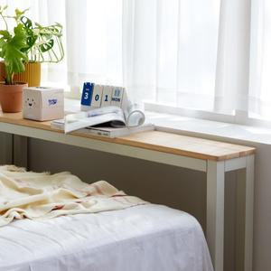 [프라이드리빙]틈새 고무나무 원목 테이블_1400X200/침대 소파 홈바 창가 휴게실 주변 공간활용 사이드...