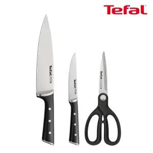 [테팔]아이스포스 칼 가위 3종세트(식도20cm+과도11cm+가위)
