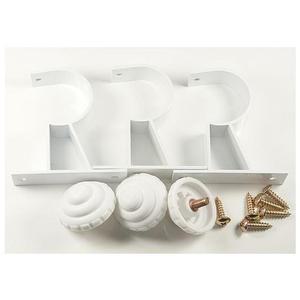 [아우트]알미늄 철브라켓 커튼브라켓 백색 35mm 3p세트