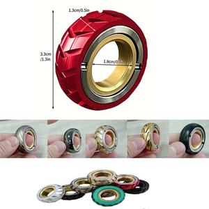 GEEKI 피젯 토이 푸시 슬라이더 스피너 키덜트 장난감 핸드 핑거 스트레스 해소 EDC 링 성인용 마그네틱 금