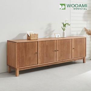 [신세계라이브쇼핑][착불] 우아미가구 모노 우마 높은 원목 거실장 2000 TV다이 RV5163