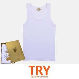 트라이 면100 100수 편안한 남성 노블라인 런닝 남런닝 남자런닝 순면런닝 면런닝 남성런닝