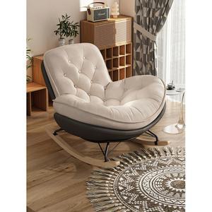 1인용흔들의자 거실 인테리어 푹신한 원목 발코니 스윙체어 빈티지 소파 암체어 체어