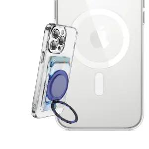 올파워풀 맥세이프 카드지갑 투명케이스 와이드 보라링 360도 회전 거치대