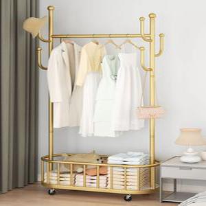 이동식 홈 행거 가정용 바퀴 옷장 선인장 철제