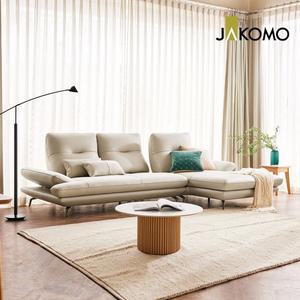 [자코모]컴포트 발렌티 스윙 4인 카우치형 기능성 럭스 통가죽 천연면피 소가죽 소파