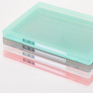 SD 인덱스 화일케이스 심플 클리어 파스텔 컬러 23형 小 다용도 서류 문서 보관 정리 박스함 A4