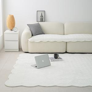 나라데코 극세사 워싱 목화솜 자수퀼팅 쇼파패드 카페트 160x210