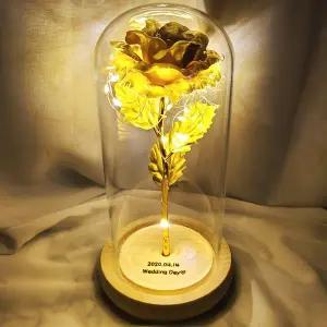 무료각인 금 꽃 장미 무드등 여자친구 아내 와이프 결혼기념일 선물 생일선물