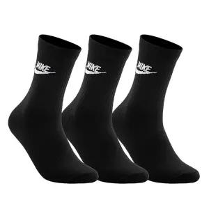 나이키 에브리데이 에센셜 크루 3PR 스포츠 장목 양말 헬스 러닝 테니스 검정 5025010