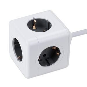 파워큐브 V2 고용량 멀티탭 5구 1.5m 4000W 과부하 차단 디자인 인테리어 멀티탭 화재방지