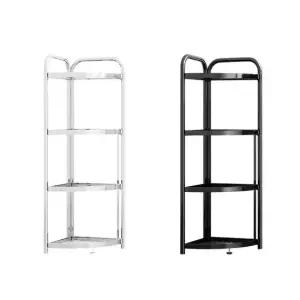 4단 폴딩 원터치 코너 선반 욕실 화장실 거실모서리 원터치선반 폴딩선반 4단코너선반