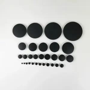 소형 블랙 홀캡 파이프 커버 상판 뚜껑 가구 테이블 구멍 마개 홀캡 배관 덮개 원형 정리