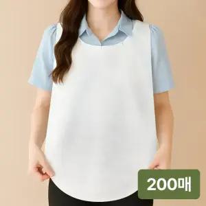 캄네스트 일회용 앞치마 방수 부직포 업소용 식당용 손님용 화이트 200매