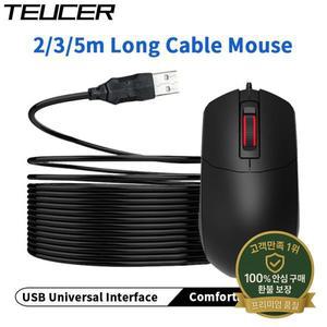 TEUCER 유선 홈 연장 케이블 마우스 2m 고감도 사무실 컴퓨터 주변기기