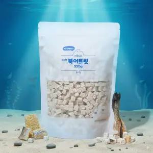펫프리카 동결건조 메가 소프트 북어 트릿 대용량 220g 고양이 강아지 간식+위생스푼