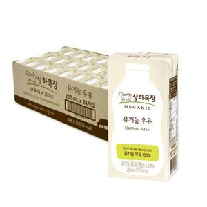 상하목장 유기농 멸균 우유 200ml 24개