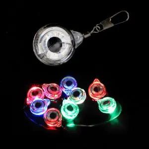 [머털낚시]빛나는 눈알 집어등 LED 3색 핀도래형 미니 수중 케미 램프 갈치 문어 볼락 쭈꾸미 한치 우럭