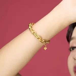 갤러리아 대한민국금거래소 클립체인 24K 순금 팔찌 37.5g + 18K 연결장식